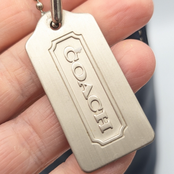 Rare Color Vintage Coach Legacy Soho Duffle Sac Slate Blue Leather - Picture 6 of 11